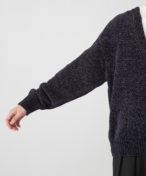 B.C STOCK(ベーセーストック)の「【Deux Allures/ドゥ アリュール】モールケーブルニット(ニット/セーター・メンズ・ダークグリーン/ネイビー/オレンジ/チャコールグレー・FREE)」の16枚目の写真