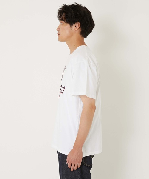 BLUE BLUE(ブルーブルー)の「BLUE BLUE MOUNTAIN ショートスリーブTシャツ(Tシャツ/カットソー・メンズ・ホワイト/ネイビー・S/M/L/XL)」の4枚目の写真