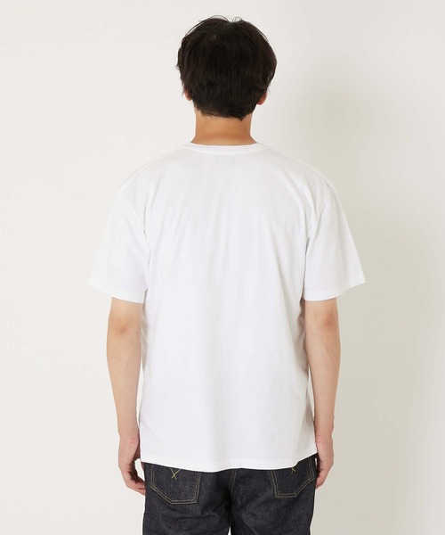 BLUE BLUE(ブルーブルー)の「BLUE BLUE MOUNTAIN ショートスリーブTシャツ(Tシャツ/カットソー・メンズ・ホワイト/ネイビー・S/M/L/XL)」の5枚目の写真