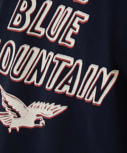 BLUE BLUE(ブルーブルー)の「BLUE BLUE MOUNTAIN ショートスリーブTシャツ(Tシャツ/カットソー・メンズ・ホワイト/ネイビー・S/M/L/XL)」の13枚目の写真