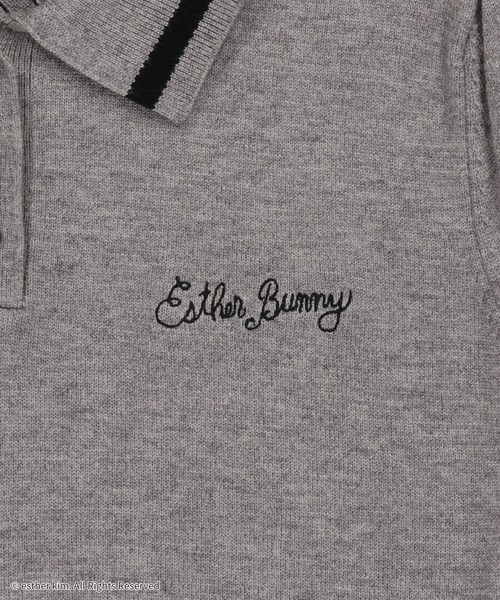 SPINNS（スピンズ）の「【入荷禁止】『エスターバニー』半袖ニットポロワンピ（ワンピース・レディース・アイボリー/グレー・ONESIZE）」の12枚目の写真