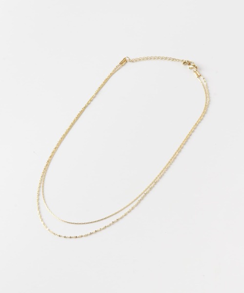 SMELLY(スメリー)の「ステンレススリムレイヤードネックレス(ネックレス・レディース・ゴールド・-)」の5枚目の写真
