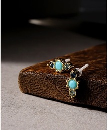 itam（アイタム）の「ターコイズ 3カラーストーン セラミックポストピアス（ピアス（両耳用））」