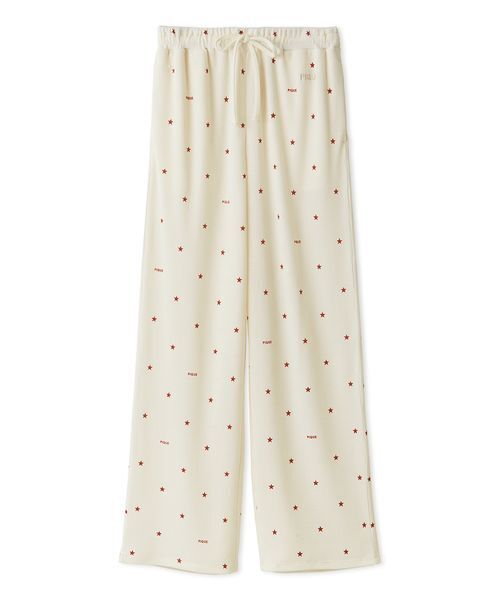 星柄ワッフルロングパンツ（ルームウェア/パジャマ）｜gelato
