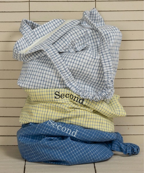 lawgy（ラウジー）の「handle gather check tote bag / ハンドルギャザーチェックトートバッグ（トートバッグ・レディース・ホワイト/ブルー/イエロー・FREE）」の21枚目の写真