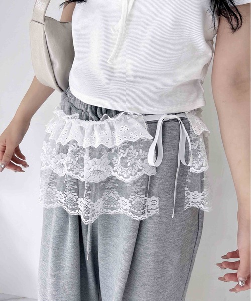 INGNI（イング）の「レースラップベルト（ベルト・レディース・オフホワイト・ONE SIZE）」の5枚目の写真