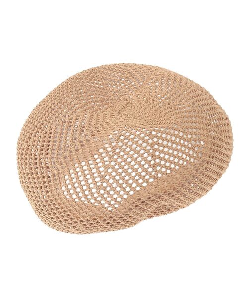 Green　Parks（グリーンパークス）の「・メッシュベレー（ハンチング/ベレー帽・レディース・アイボリー/ブラック/ベージュ・FREE）」の8枚目の写真