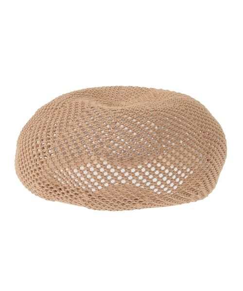 Green　Parks（グリーンパークス）の「・メッシュベレー（ハンチング/ベレー帽・レディース・アイボリー/ブラック/ベージュ・FREE）」の10枚目の写真