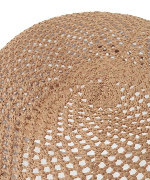 Green　Parks（グリーンパークス）の「・メッシュベレー（ハンチング/ベレー帽・レディース・アイボリー/ブラック/ベージュ・FREE）」の11枚目の写真