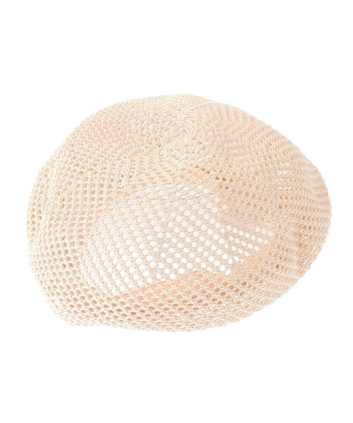 Green　Parks（グリーンパークス）の「・メッシュベレー（ハンチング/ベレー帽・レディース・アイボリー/ブラック/ベージュ・FREE）」の15枚目の写真