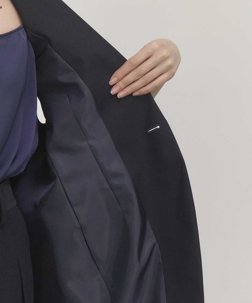 THE PERMANENT EYE(ザパーマネントアイ)の「【THE TOKYO/ザトウキョウ】Sleeveless Jacket/スリーブレスジャケット/ジレベスト(ベスト・レディース・ホワイト/ダークネイビー・FREE)」の21枚目の写真