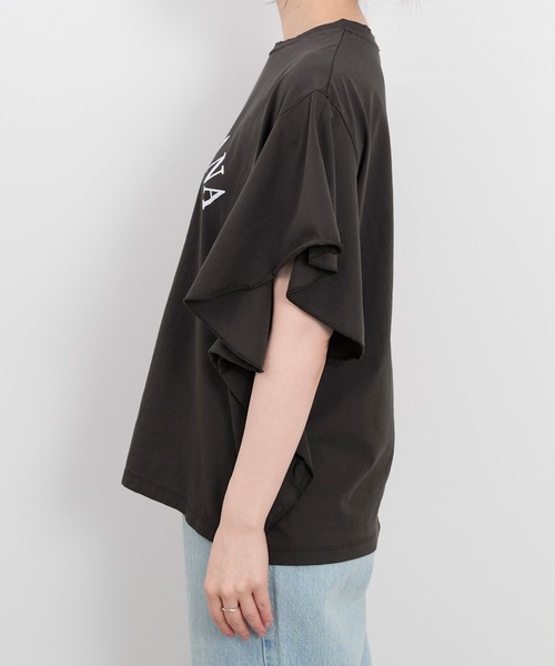 AMERICANA×MICA&DEAL】ロゴフリルTシャツ（Tシャツ/カットソー
