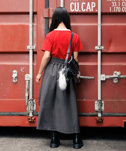 algy(アルジー)の「ミディ丈ダブルベルトスカパン(スカート・キッズ・ベージュ/グレー・XX-SMALL/SMALL/MEDIUM/X-SMALL)」の6枚目の写真