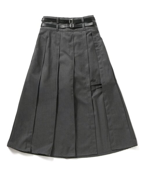 algy(アルジー)の「ミディ丈ダブルベルトスカパン(スカート・キッズ・ベージュ/グレー・XX-SMALL/SMALL/MEDIUM/X-SMALL)」の9枚目の写真