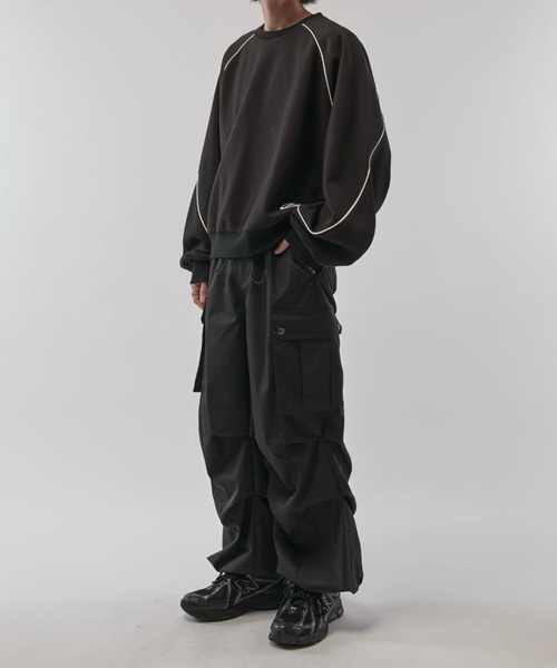 Neucon/ニューコン】 ボリュームワイドパラシュートカーゴパンツ