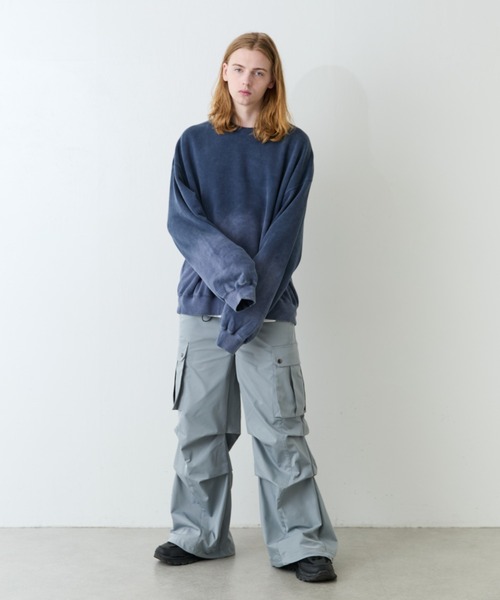 Lui's（ルイス）の「【Neucon/ニューコン】 ボリュームワイドパラシュートカーゴパンツ（カーゴパンツ・メンズ・グレー/ブラック・2/1）」の22枚目の写真