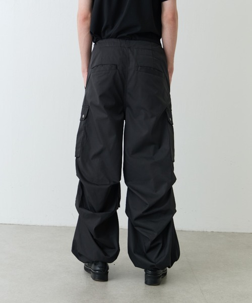 Neucon/ニューコン】 ボリュームワイドパラシュートカーゴパンツ
