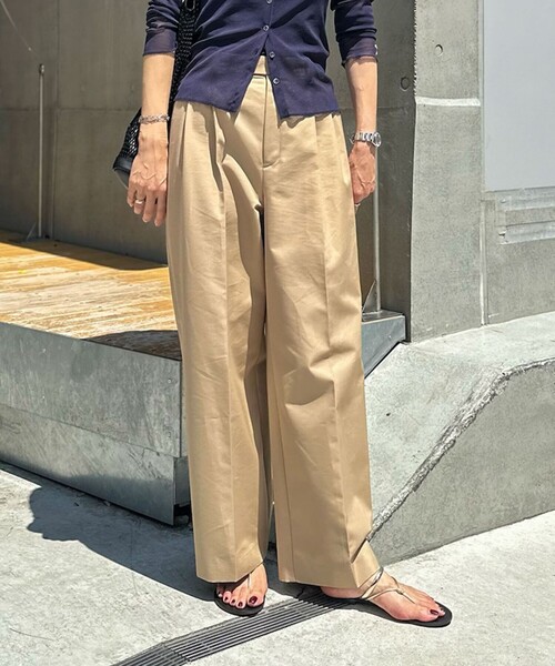 NOLLEY’S（ノーリーズ）の「ウォッシャブル撥水ツイルチノパンツ（その他パンツ・レディース・ベージュ/ダークネイビー/オフホワイト・38/36/39）」の3枚目の写真