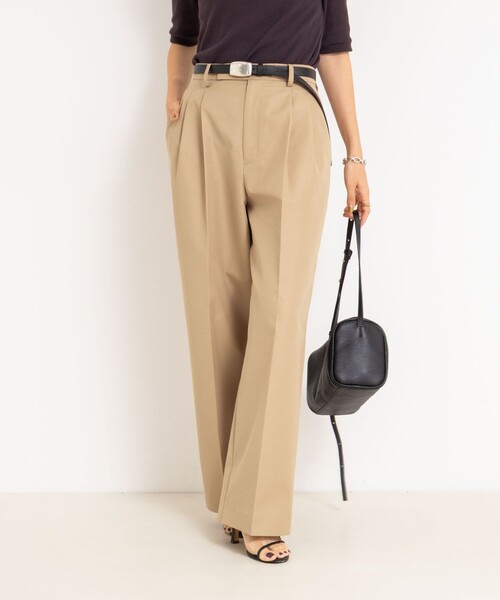 NOLLEY’S（ノーリーズ）の「ウォッシャブル撥水ツイルチノパンツ（その他パンツ・レディース・ベージュ/ダークネイビー/オフホワイト・38/36/39）」の5枚目の写真