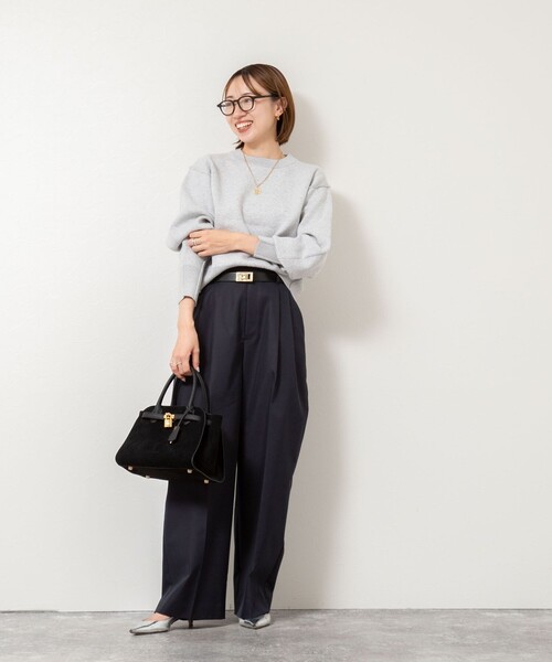 NOLLEY’S（ノーリーズ）の「ウォッシャブル撥水ツイルチノパンツ（その他パンツ・レディース・ベージュ/ダークネイビー/オフホワイト・38/36/39）」の21枚目の写真