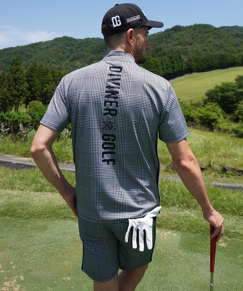 DIVINER GOLF】モックネックセットアップ メンズ Tシャツ ハーフ