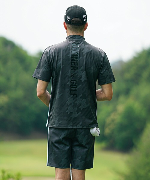 DIVINER GOLF】モックネックセットアップ メンズ ゴルフウェア Tシャツ