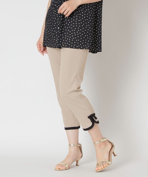 トゥービーシック　バイカラーサイドリボン パンツ 新品未使用 セール】バイカラーサイドリボン パンツ（その他パンツ）｜TO BE CHIC