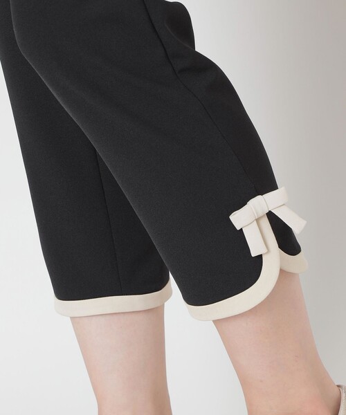 トゥービーシック　バイカラーサイドリボン パンツ 新品未使用 セール】バイカラーサイドリボン パンツ（その他パンツ）｜TO BE CHIC