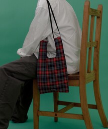 bpr BEAMS | チェック ショッパー S(ショルダーバッグ)