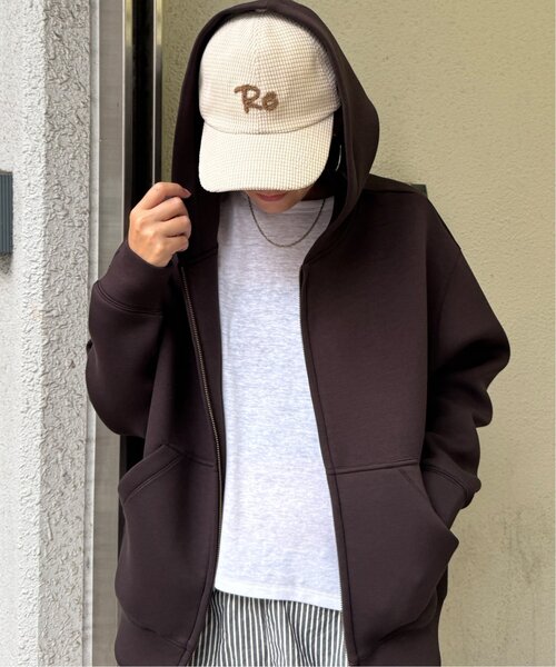 LBC（エルビーシー）の「ポコポコロール刺繍キャップ 25（キャップ・レディース・ベージュ/ワインレッド/オフホワイト/グレー/エメラルド・FREE）」の16枚目の写真