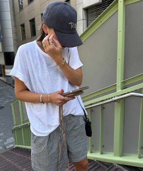 LBC（エルビーシー）の「ポコポコロール刺繍キャップ 25（キャップ・レディース・ベージュ/ワインレッド/オフホワイト/グレー/エメラルド・FREE）」の8枚目の写真