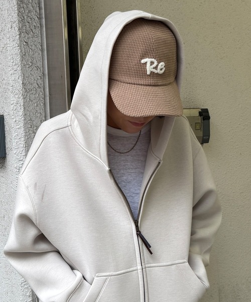 LBC（エルビーシー）の「ポコポコロール刺繍キャップ 25（キャップ・レディース・ベージュ/ワインレッド/オフホワイト/グレー/エメラルド・FREE）」の7枚目の写真