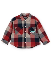 kladskap | 【人気商品再入荷】【直営店で取り扱い無し】電車刺しゅうチェック長袖シャツ(シャツ/ブラウス)