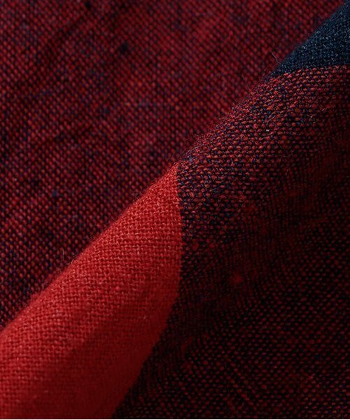 kladskap（クレードスコープ）の「【人気商品再入荷】【直営店で取り扱い無し】電車刺しゅうチェック長袖シャツ（シャツ/ブラウス・キッズ・レッド/ブラウン・90cm/100cm/110cm/120cm/130cm）」の9枚目の写真