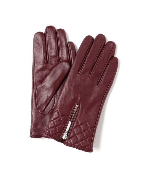 Ray BEAMS（レイビームス）の「レザー グローブ 25AW（手袋・レディース・ベージュ/ブラック/ワイン・ONE SIZE）」の3枚目の写真