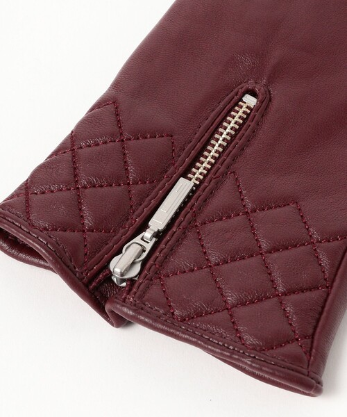 Ray BEAMS（レイビームス）の「レザー グローブ 25AW（手袋・レディース・ベージュ/ブラック/ワイン・ONE SIZE）」の13枚目の写真