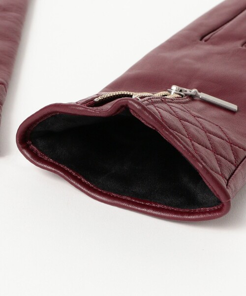 Ray BEAMS（レイビームス）の「レザー グローブ 25AW（手袋・レディース・ベージュ/ブラック/ワイン・ONE SIZE）」の14枚目の写真