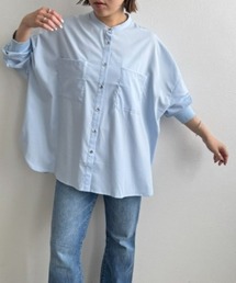 LHELBIE | ポンチョオーバーシャツ(シャツ/ブラウス)