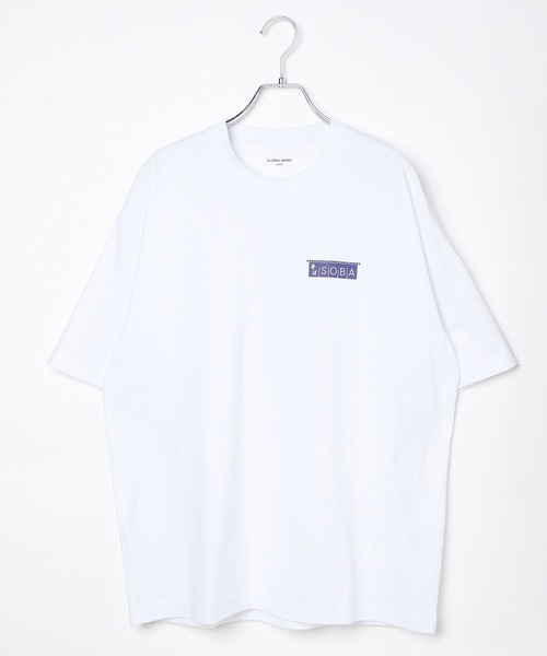 GLOBAL WORK(グローバルワーク)の「スーベニアTシャツ3/半袖/582246(Tシャツ/カットソー・メンズ・ブラック系9/ブラック系1/ホワイト系3/ホワイト系8/ホワイト系5/ホワイト系4/ネイビー系7/ブラック系6/ブラック系2・LARGE/X-LARGE/MEDIUM/SMALL)」の14枚目の写真
