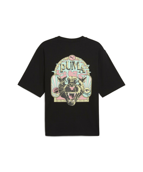 PUMA(プーマ)の「PUMA プーマ メンズ グラフィック プーマ フェスト ボクシー 半袖 Tシャツ(Tシャツ/カットソー・メンズ・サックスブルー/ブラック・X-LARGE/XX-LARGE/SMALL/LARGE/MEDIUM)」の6枚目の写真