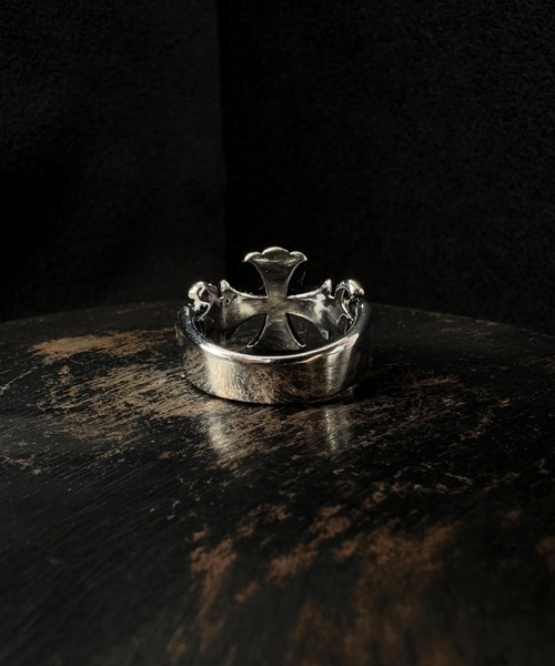 CALIFORNIA OUTFITTERS（カリフォルニア アウトフィッターズ）の「7D46 クロスデザイン ヴィンテージライク シルバー リング（リング・メンズ・シルバー・16号/18号/20号/22号）」の3枚目の写真