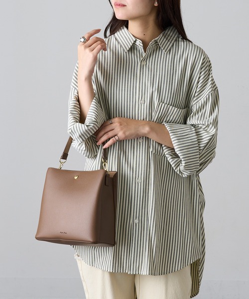 Legato Largo（レガートラルゴ）の「【Legato Largo】LH-F3373 たすかるっかばん 2WAYトートバッグ（トートバッグ・レディース・ライトグレー/モカ/グレイッシュベージュ/ブラック/アイボリー・FREE）」の12枚目の写真