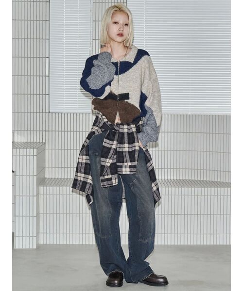 VEQUM】PAINTER JEANS