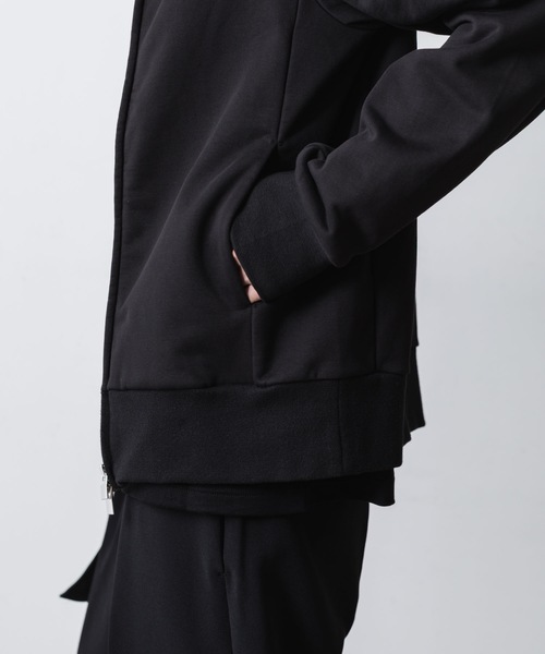 ATTACHMENT（アタッチメント）の「【LIMITED 】コットン ストレッチテリー ジップアップフーディー / CO STRECH TERRY ZIP UP HOODIE（パーカー・メンズ・ライトグレー/ブラック/ダークグレー・1/2/3）」の19枚目の写真