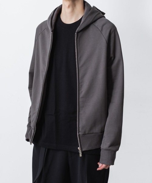 ATTACHMENT（アタッチメント）の「【LIMITED 】コットン ストレッチテリー ジップアップフーディー / CO STRECH TERRY ZIP UP HOODIE（パーカー・メンズ・ライトグレー/ブラック/ダークグレー・1/2/3）」の13枚目の写真