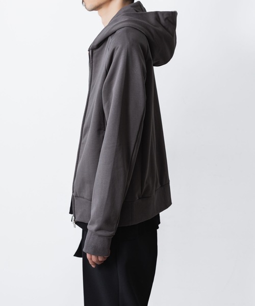 ATTACHMENT（アタッチメント）の「【LIMITED 】コットン ストレッチテリー ジップアップフーディー / CO STRECH TERRY ZIP UP HOODIE（パーカー・メンズ・ライトグレー/ブラック/ダークグレー・1/2/3）」の12枚目の写真