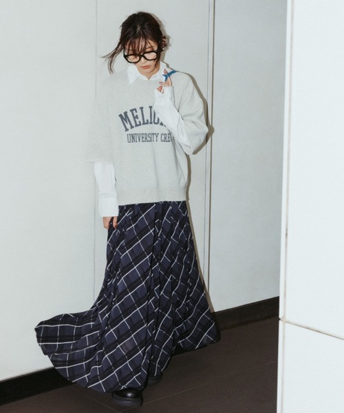WEB限定00サイズ】ウエストゴムタックプレスフレアスカート