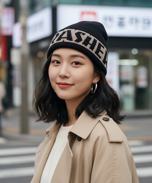 THRASHER/スラッシャー ビーニー ビッグロゴ シングル 25TH-N55