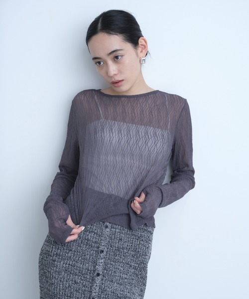 AIC.（エーアイシー）の「【再入荷】パッド付きサイドギャザーブラトップ（キャミソール・レディース・オフホワイト/ブラック・FREE）」の11枚目の写真