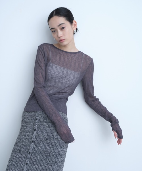 AIC.（エーアイシー）の「【再入荷】パッド付きサイドギャザーブラトップ（キャミソール・レディース・オフホワイト/ブラック・FREE）」の12枚目の写真